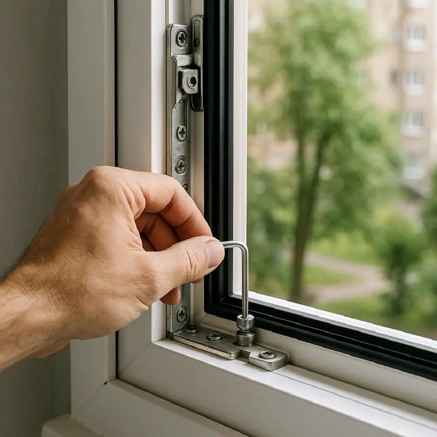 Обслуживание, регулировка пластиковых окон и дверей